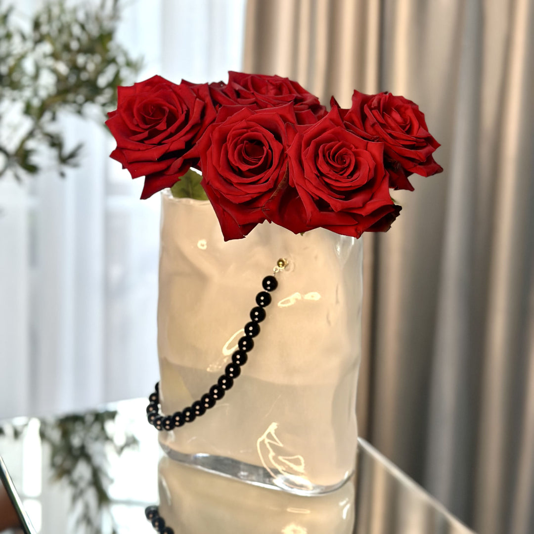 Premium vaza - rankinukas stiklinis