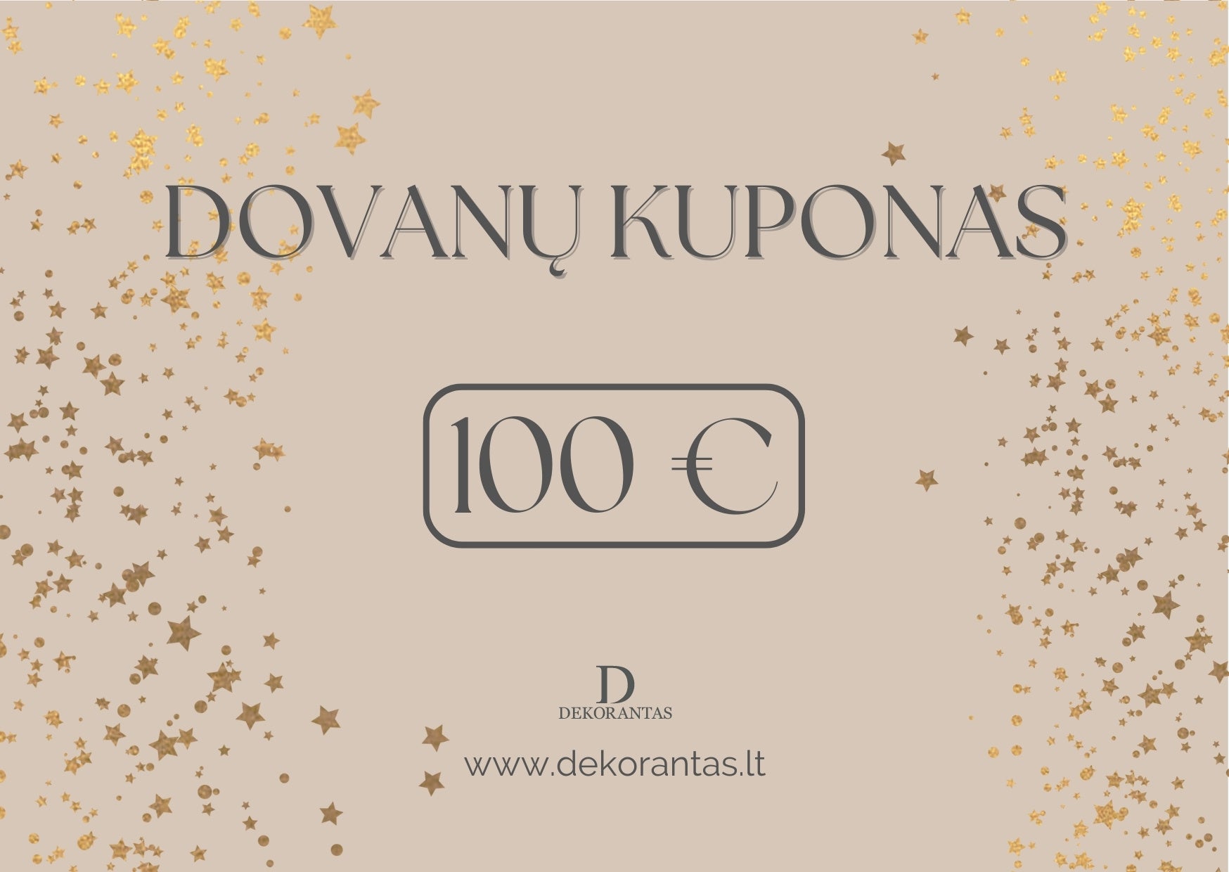 Dovanų Kuponas - "Dekorantas.lt"