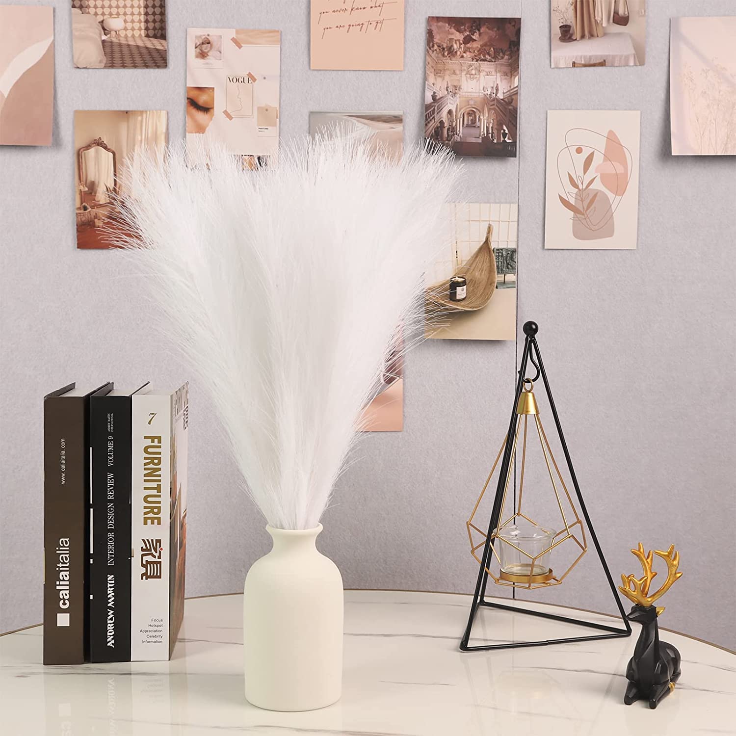 BALTOS SPALVOS | Pampas Plume - Pūkuotos Smilgos