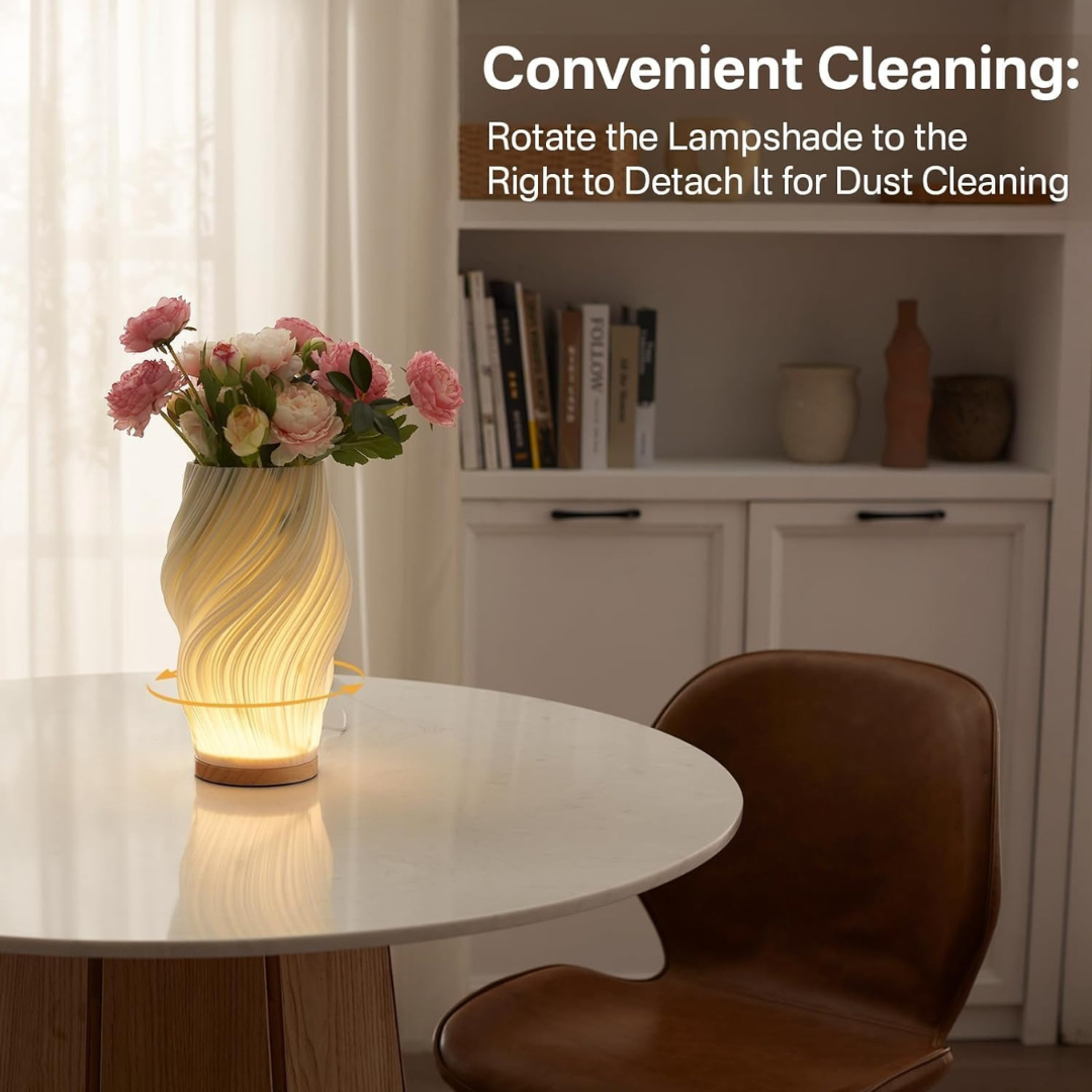 CREAM LUMA - vaza/šviestuvas