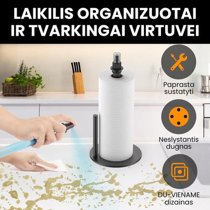 2-in-1 Pastatomas popierio laikiklis su purškikliu MUST-HAVE
