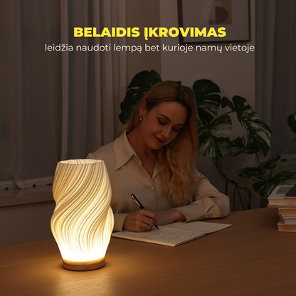 CREAM LUMA - vaza/šviestuvas