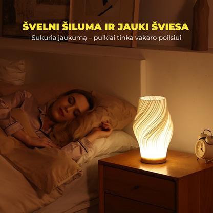 CREAM LUMA - vaza/šviestuvas