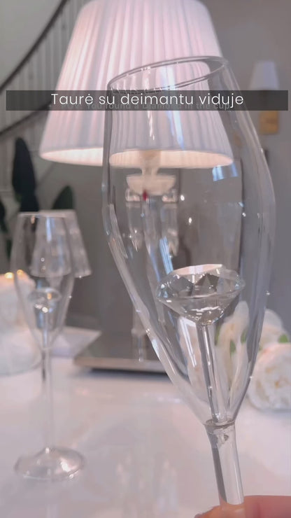Šampano taurė su deimantu - Diamond Prosecco