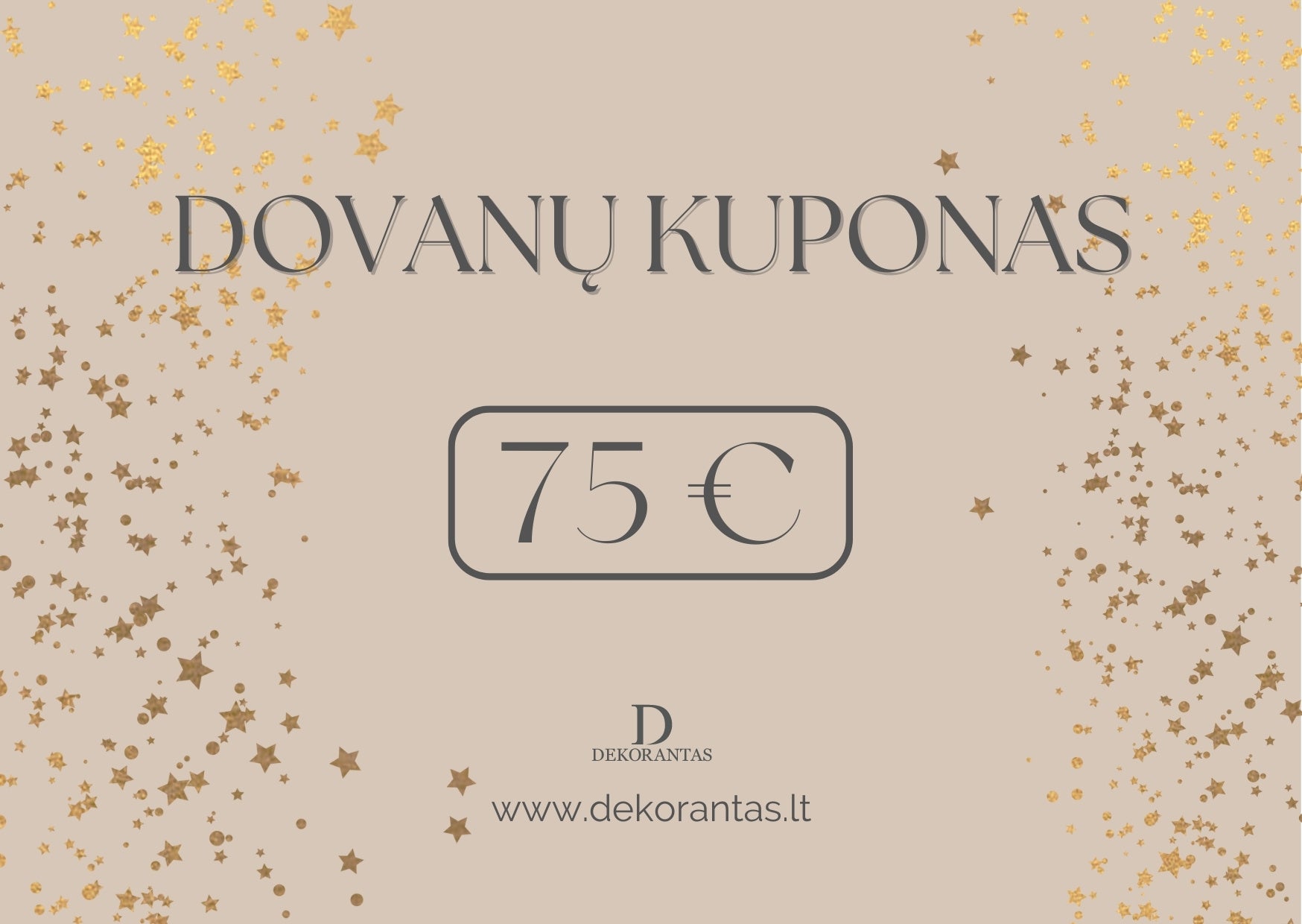 Dovanų Kuponas - "Dekorantas.lt"