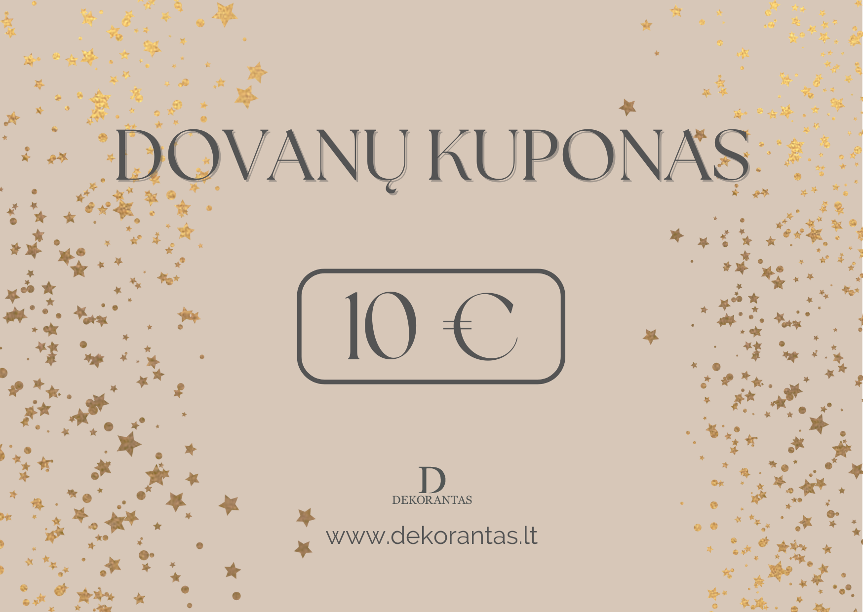 Dovanų Kuponas - "Dekorantas.lt"